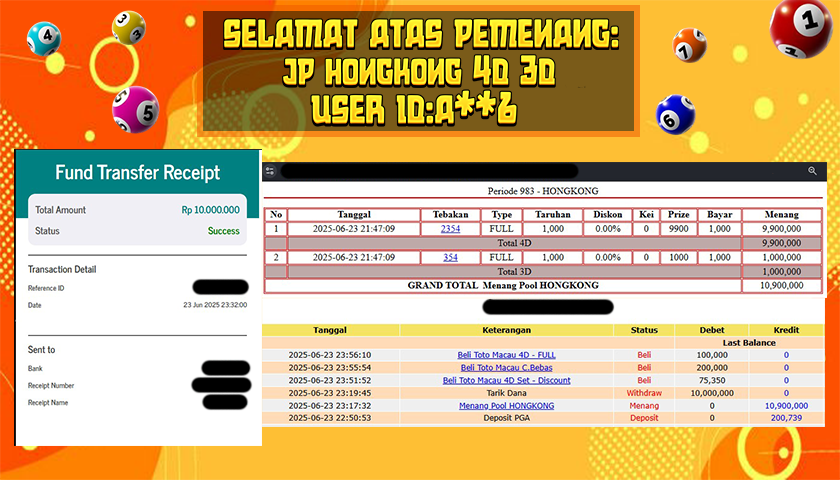 BUKTI JP GEMPATOTO  JP HONGKONG POOL RP 10.000.000