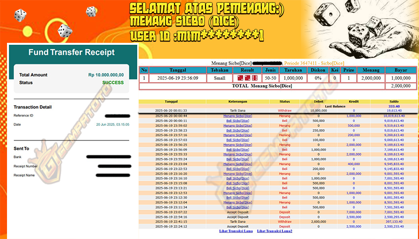 BUKTI JP GEMPATOTO JP MAHJONG WAYS 3 PS RP.19.000.000,-
